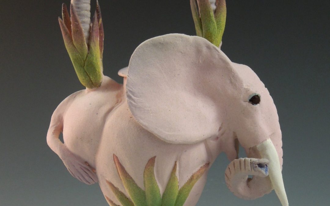 Pink Elephant Tea Clayfolk